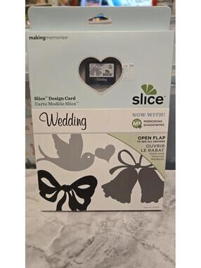 Making Memories Slice Cordless Digital Design Cutter WEDDING Cartridge New